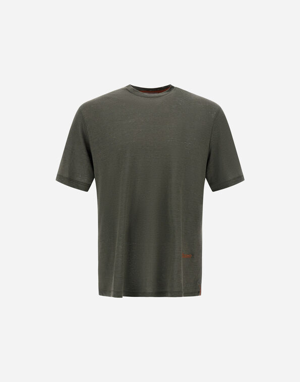 Herno RESORT T-SHIRT IN LINEN JERSEY  JG00060UR521487740
