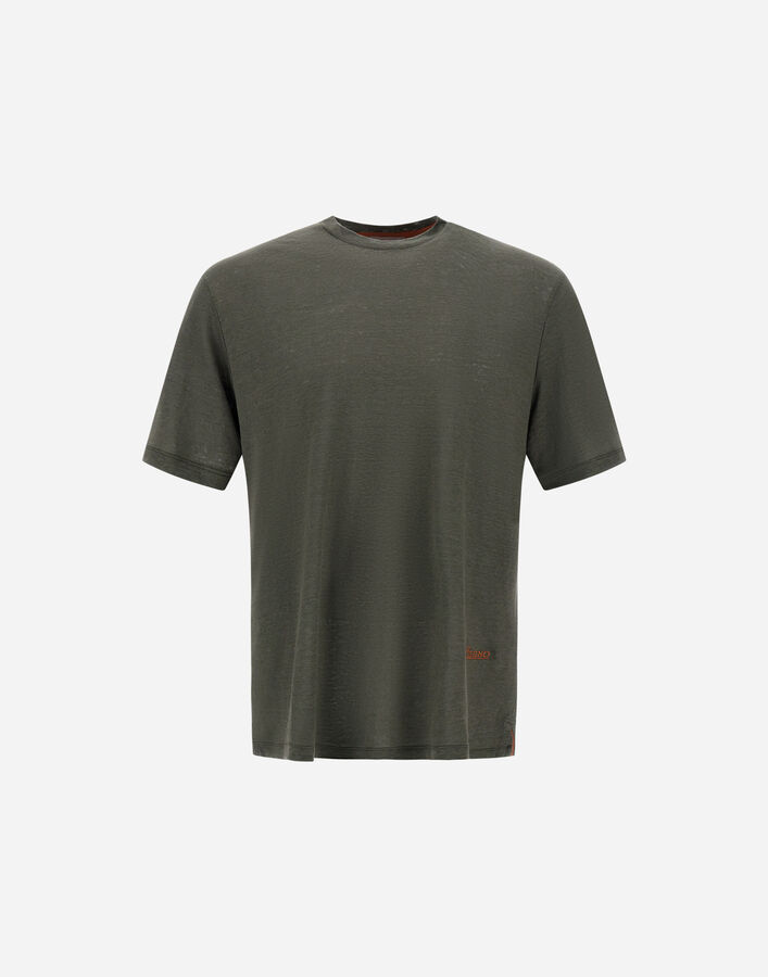 Herno RESORT T-SHIRT IN LINEN JERSEY  JG00060UR521487740