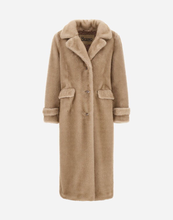 Herno COAT IN MELANGE ALTERNATIVE MINK FUR  GC000545D127391985