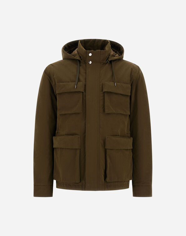Herno SHORT PARKA IN WAXED TECH COTTON  PI001250U13800Z7740