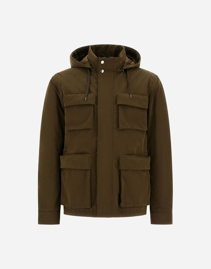 Herno SHORT PARKA IN WAXED TECH COTTON  PI001250U13800Z7740