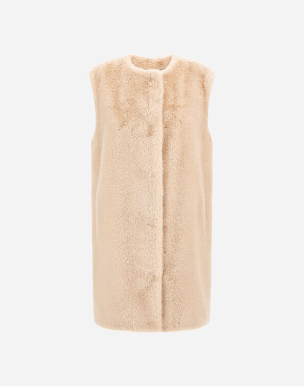 Herno RESORT VEST IN FAUX FUR WITH BEAVER EFFECT  GI00055DR128961985