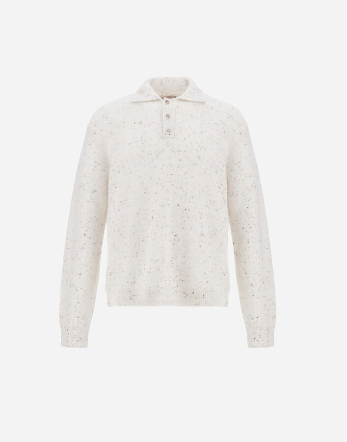 Herno RESORT POLO SHIRT IN WOOL AND ALPACA BLEND KNIT  MPL0007UR703321100