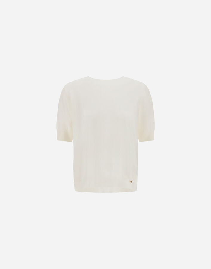 Herno STOCKING-STITCH EXTRAFINE WOOL T-SHIRT  MG000255D703731010