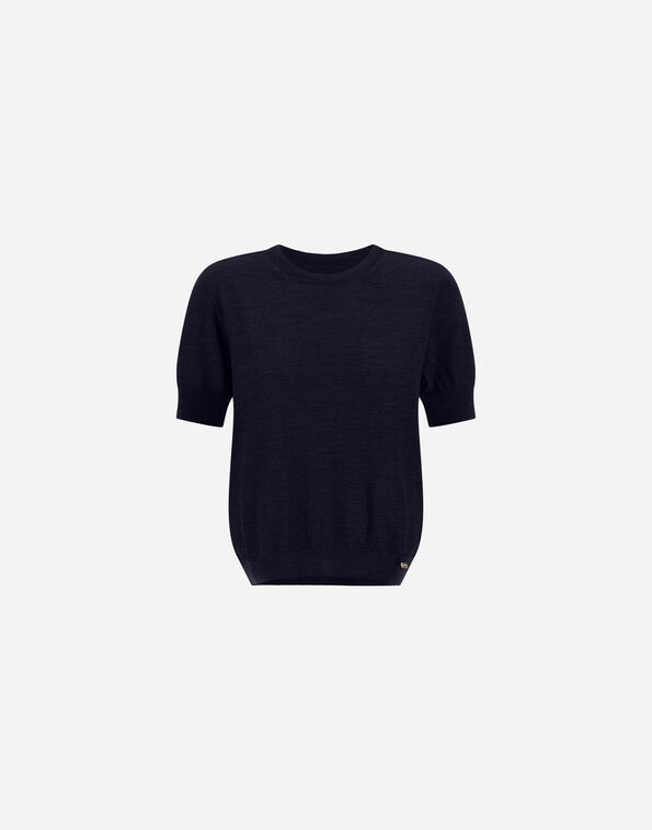 Herno STOCKING-STITCH EXTRAFINE WOOL T-SHIRT  MG000255D703739200