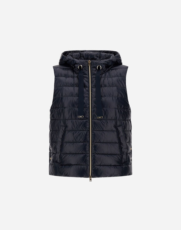 Herno VEST IN NYLON ULTRALIGHT AND MONOGRAM LUREX  PI002007D12017ZM019200