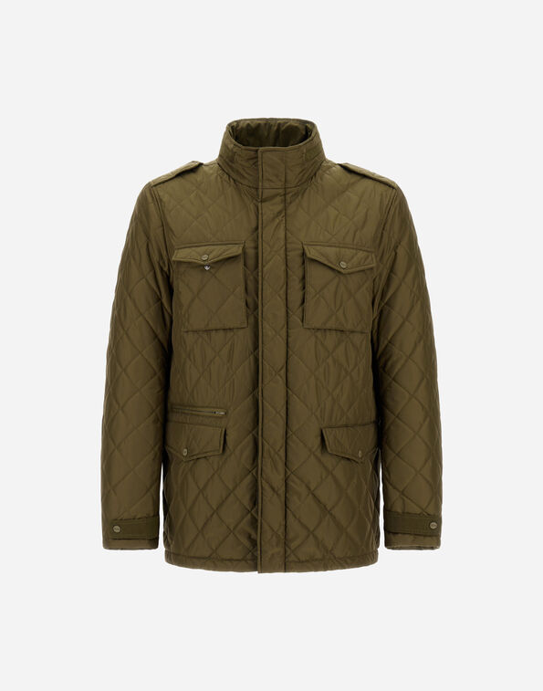 Herno FIELD JACKET IN NYLON CHAMONIX AND WAXED TECH COTTON  FI000125U12004Z7740