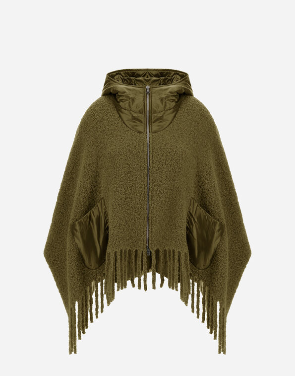 Herno PONCHO IN BOUCLÉ ALPACA WOOL AND NYLON ULTRALIGHT  GC000509D334807740
