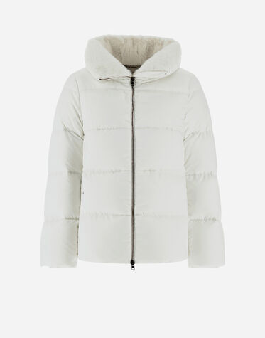 CAPE IN ARENDELLE AND NEW LADY FAUX FUR in White for Women | Herno®