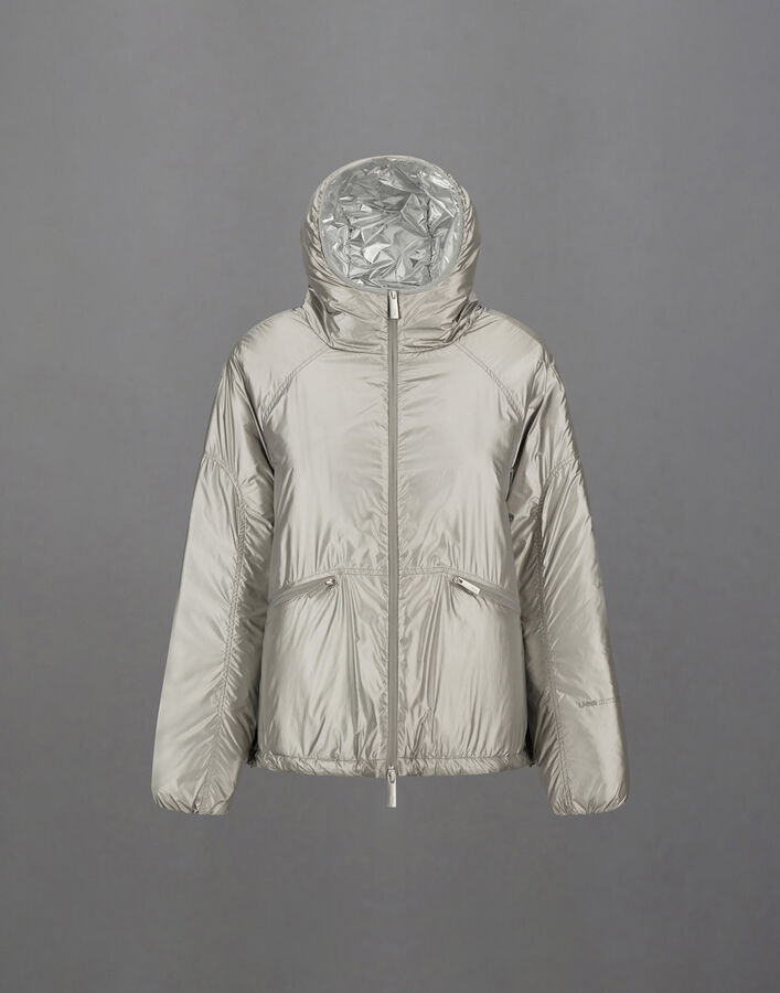 Herno LAMINAR HOODED JACKET IN METALLIC SHIELD  GI00133DL128499500