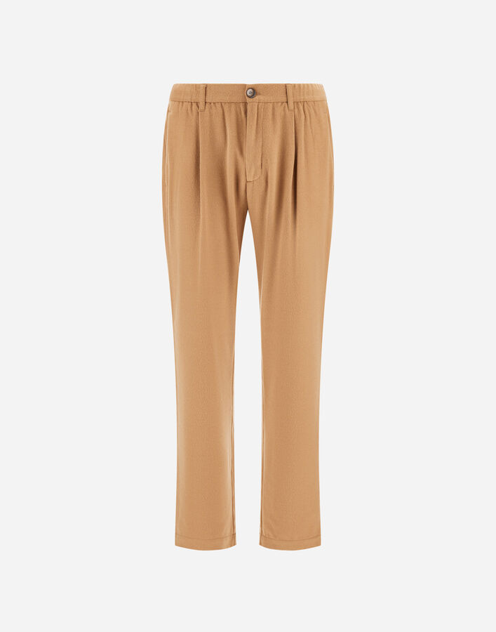 Herno RESORT TROUSERS IN WOOL-BLEND MELANGE FLANNEL  PT00047UR129342159