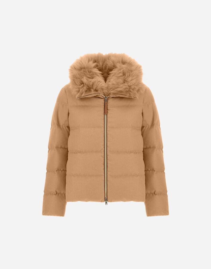 Herno JACKET IN CASHMERE, SILK AND MONOGRAM  PI002151D380872157