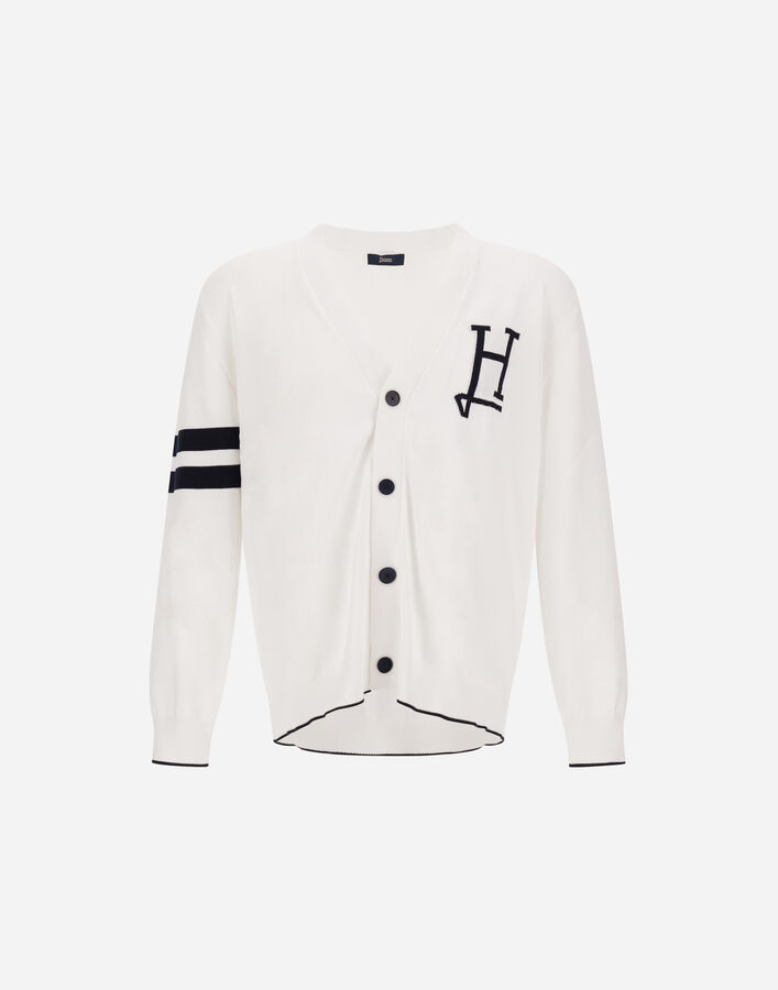Herno CARDIGAN IN H' LOGO COTTON  MC000211U721401000
