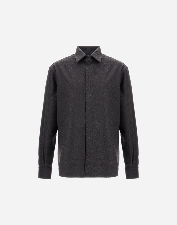 Herno RESORT SHIRT IN WOOL KNICKERBOCKER  CM00007UR334489487