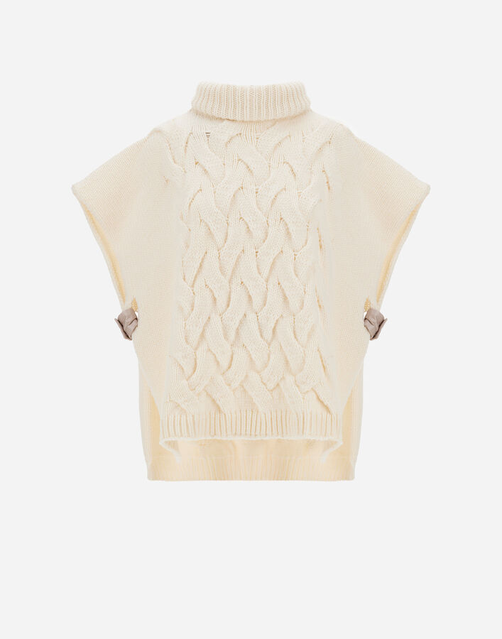 Herno RESORT TURTLENECK IN WOOL BLEND CABLE AND RIB KNIT WITH ECOAGE  ML00024DR700221010