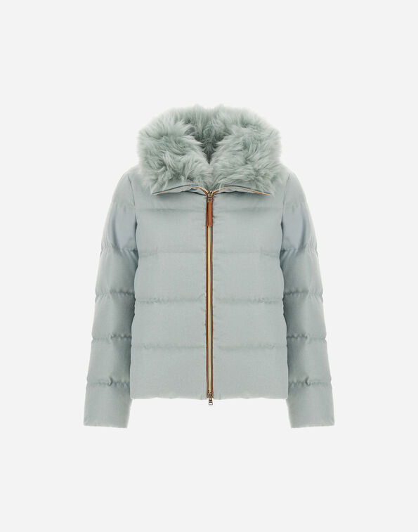 Herno JACKET IN CASHMERE, SILK AND MONOGRAM  PI002151D380877206