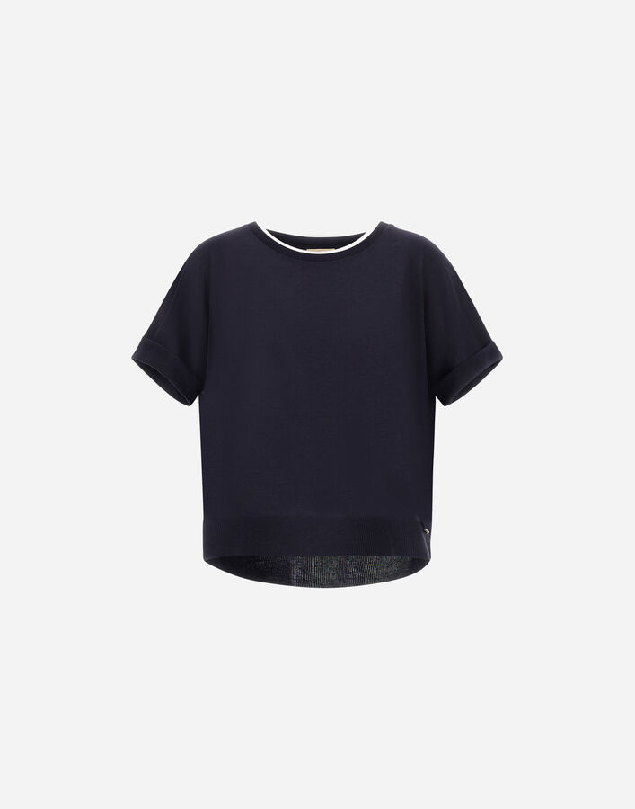 Herno T-SHIRT IN GLAM KNIT&nbsp;EFFECT  JG000312D520569200