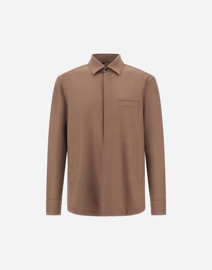 Herno WOOL GABARDINE SHIRT  OS000001U334532600