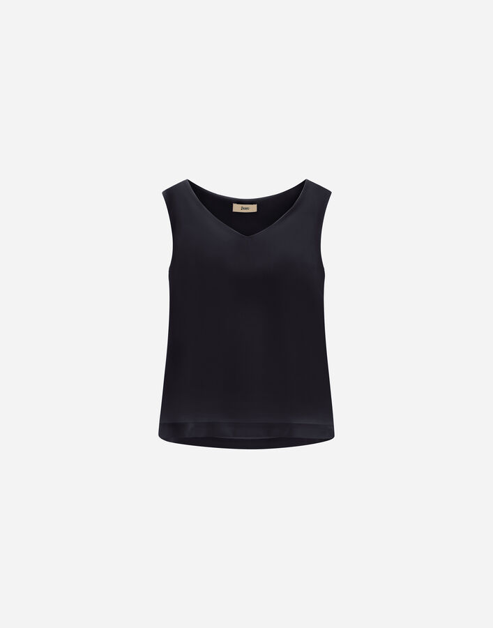 Herno V-NECK TOP IN LUCENT CADY  BL000051D12875S9300