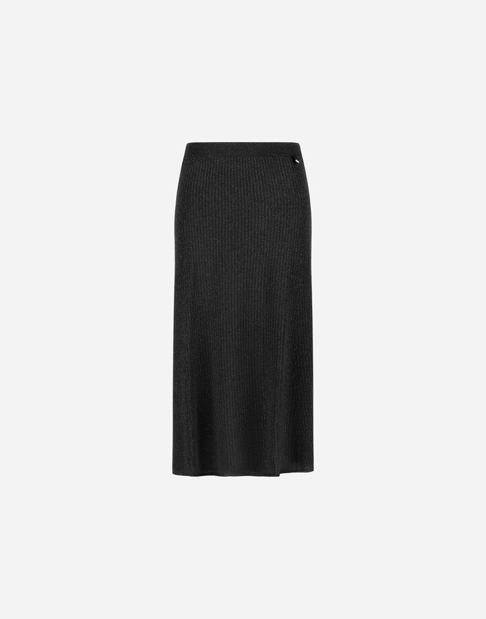 Herno SKIRT IN RIBBED SHINY VISCOSE  GN000107D760919300
