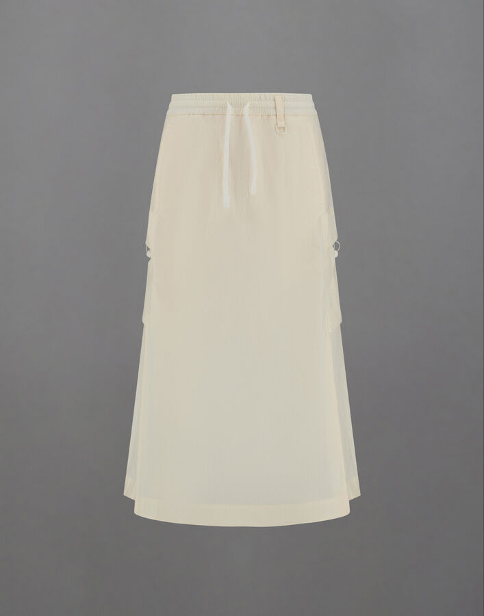 Herno LAMINAR SKIRT IN TECH-CRINKLE  GN00019DL128271006