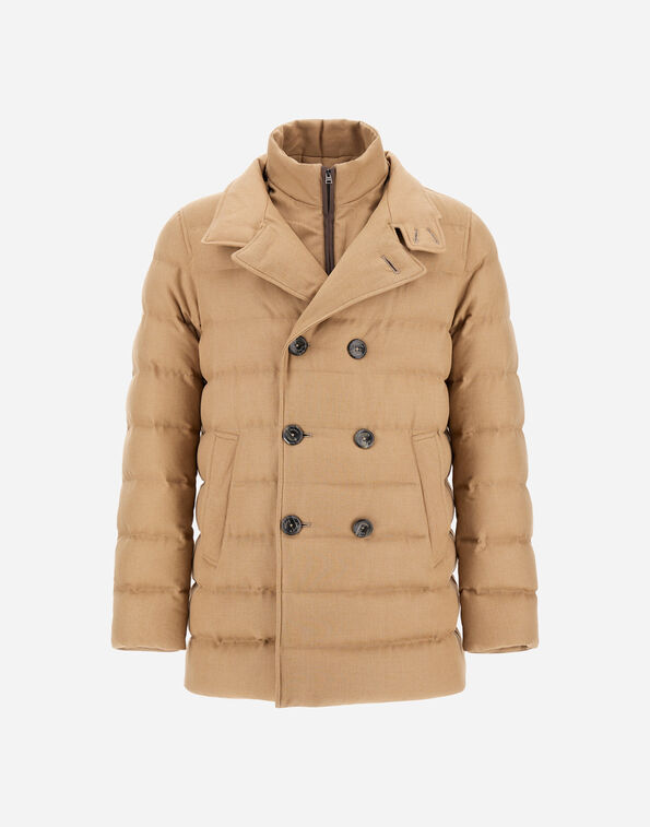 Herno PEA COAT IN NORFOLK WOOL BLEND  PI001271U332782000