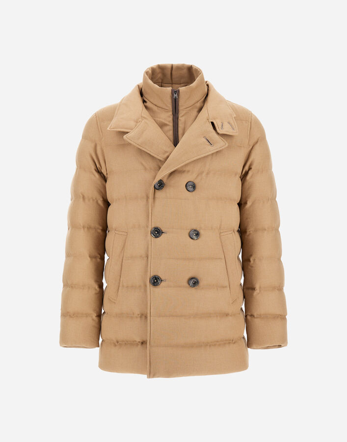 Herno PEA COAT IN NORFOLK WOOL BLEND  PI001271U332782000