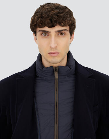 WOOL BEAVER COAT in Navy Blue for Men | Herno®