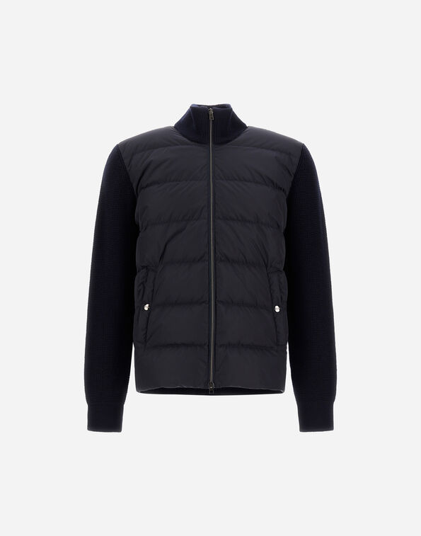 Herno WOOL JACKET WITH A WAFFLE-KNIT TEXTURE AND NYLON  MP000138U702599290