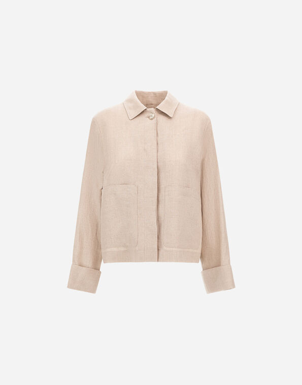 Herno RESORT JACKET IN FADE-EFFECT LINEN  GT00004DR17105Z1986