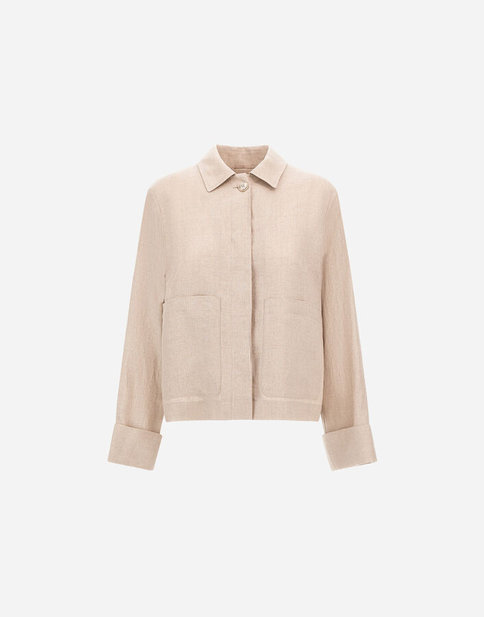Herno RESORT JACKET IN FADE-EFFECT LINEN  GT00004DR17105Z1986
