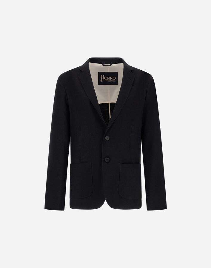 Herno BLAZER IN SLUBBING LINEN  GA000215U17155S9300