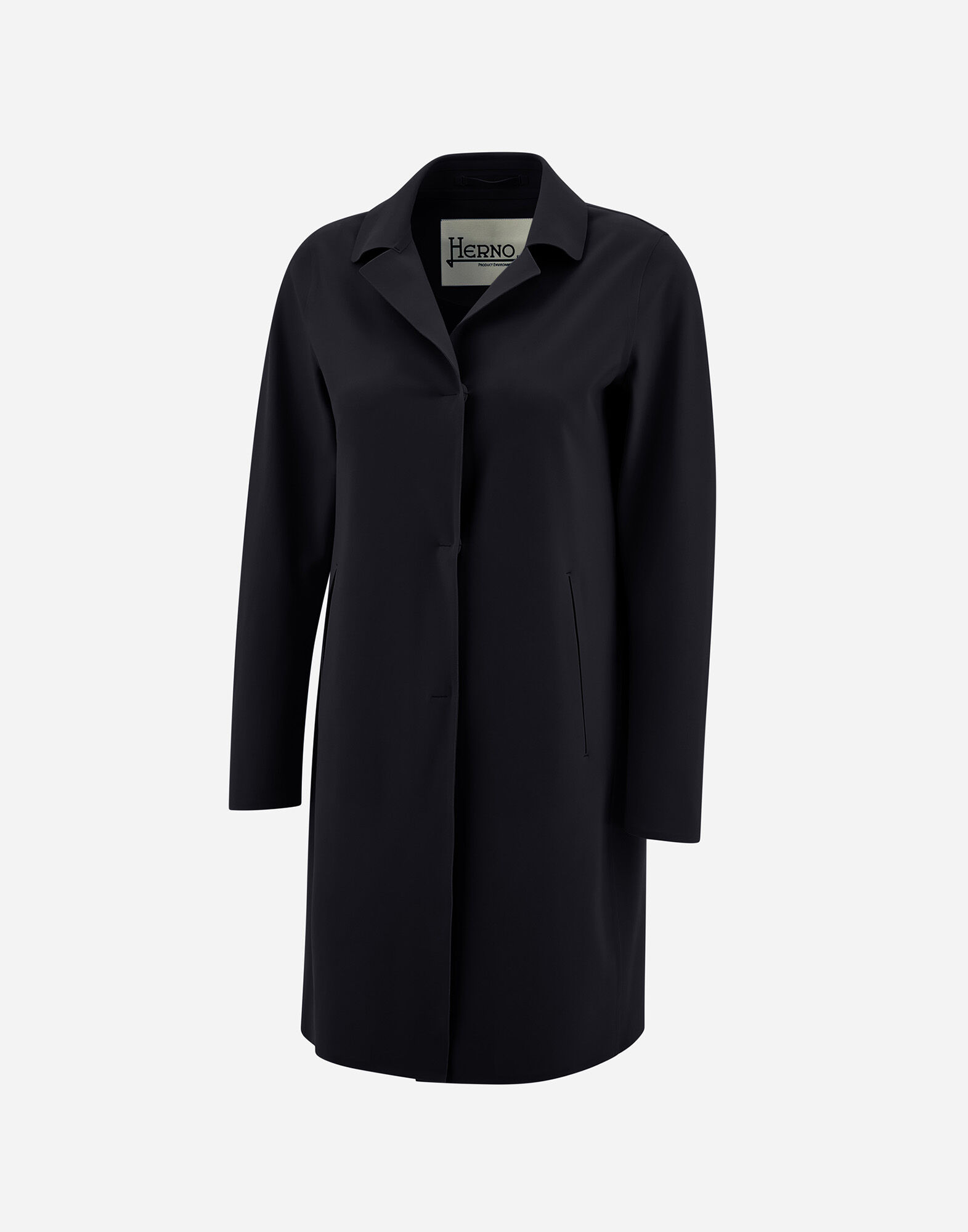 HERNO コート COAT IN FIRST-ACT PEF in Black for Women | Herno®