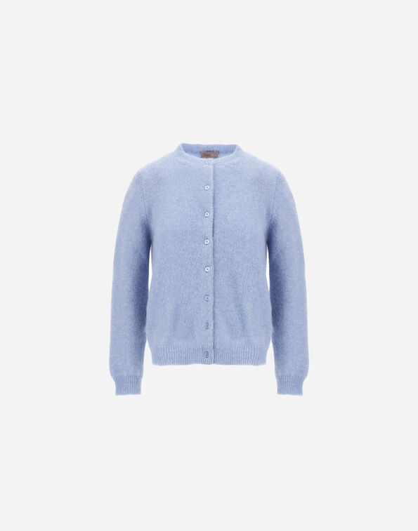 Herno RESORT CARDIGAN IN ALPACA AND LUREX STOCKING STITCH  MC00048DR703349004