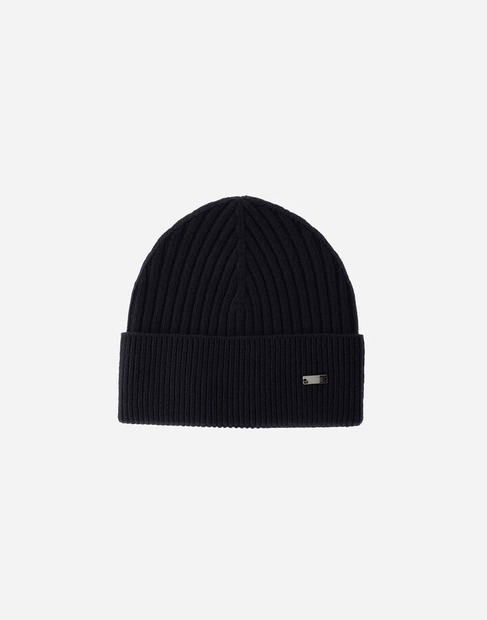 Herno BEANIE IN DOUBLE RIB WOOL  BER00042U702929200
