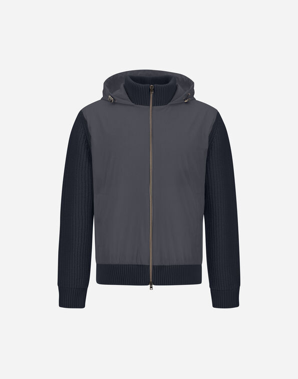 Herno RESORT IN CARDIGAN IN COB CARDED G.5 WOOL AND TRAVEL NYLON PONENTE  MC00048UR701469200