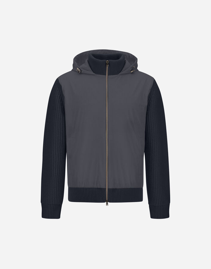 Herno RESORT IN CARDIGAN IN COB CARDED G.5 WOOL AND TRAVEL NYLON PONENTE  MC00048UR701469200