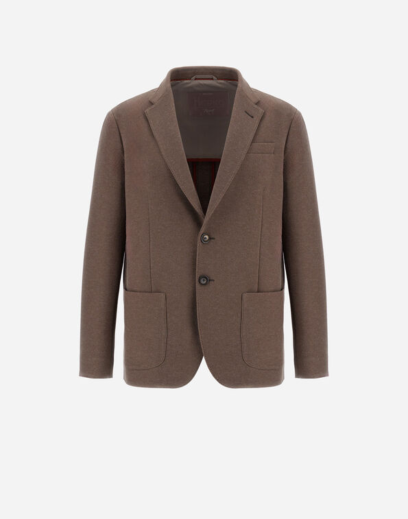 Herno RESORT BLAZER IN SOFT WOOL-EFFECT JERSEY  GA00021UR129072700
