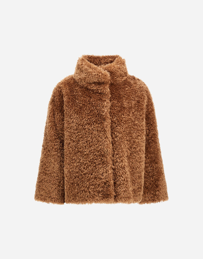Herno CURLY-EFFECT FUR-TOUCH SHORT JACKET  GC000608D124212157