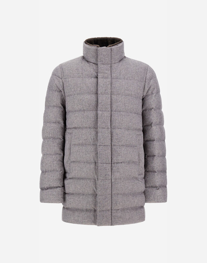 Herno CARCOAT IN CASHMERE, SILK AND MONOGRAM  PI001310U380879430