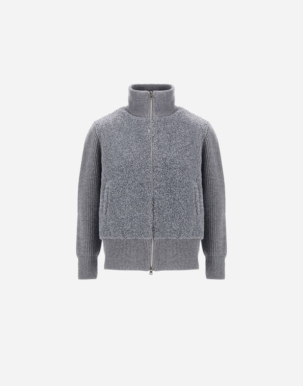 Herno RESORT CARDIGAN IN RIBBED PURE WOOL  MC00045DR701889406