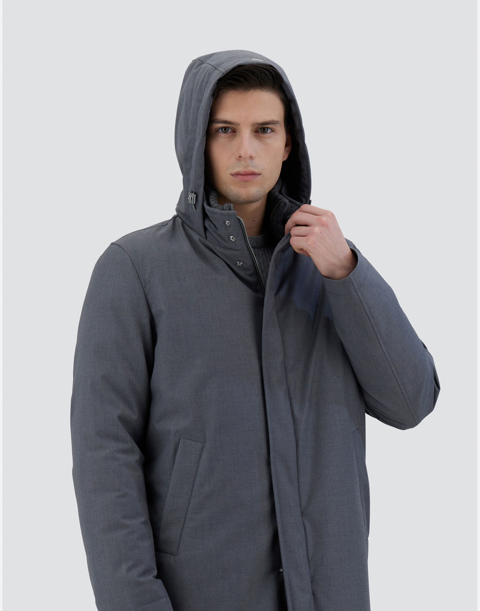 JACKET IN NEW BUSINESS AND NYLON ULTRALIGHT in Grey for Men | Herno®