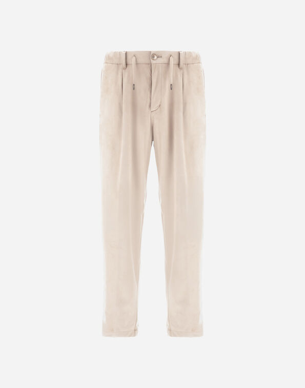 Herno RESORT TROUSERS IN SUEDE-EFFECT MICROFIBRE  PT00045UR124541310