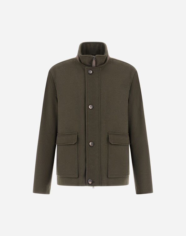 Herno FIELD JACKET IN PURE CASHMERE  GI000553U381267780