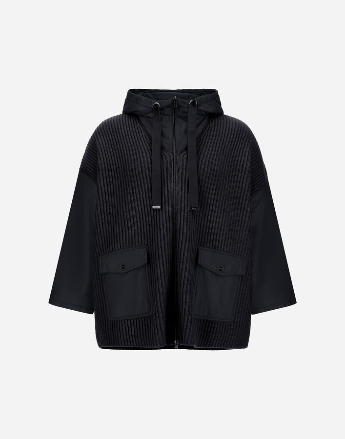 Herno RESORT JACKET IN FISHERMAN&rsquo;S RIB PURE WOOL AND NYLON ULTRALIGHT  MC00036DR702649300