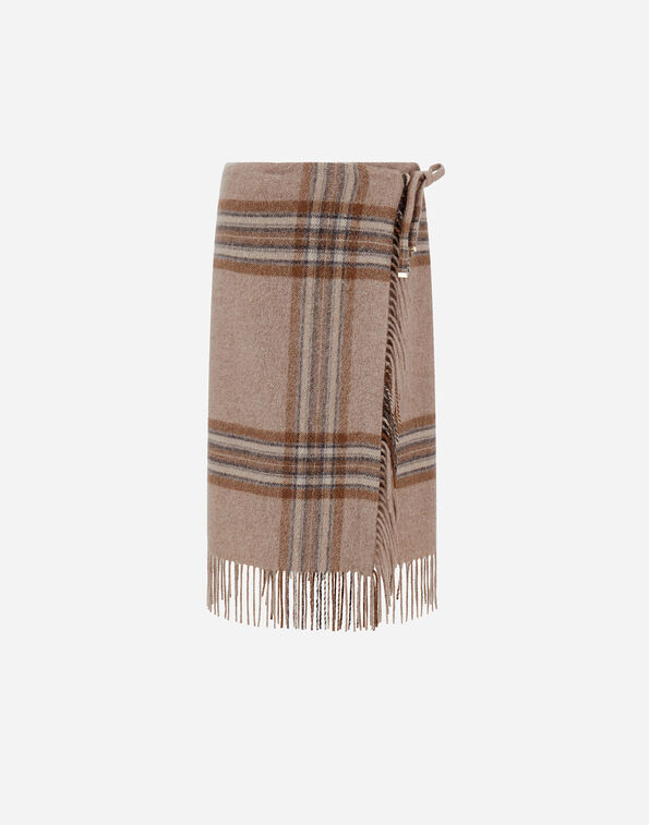 Herno ALPACA SKIRT WITH CHECK PATTERN  GN000119D33534PAN11994