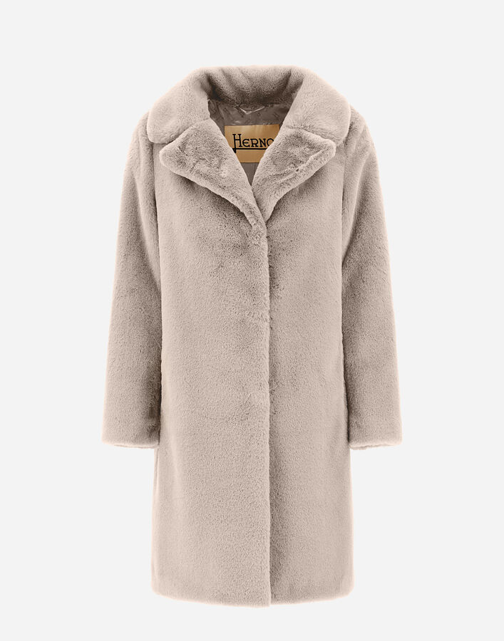 Herno COAT IN SOFT ALTERNATIVE FUR  GC000461D124221985