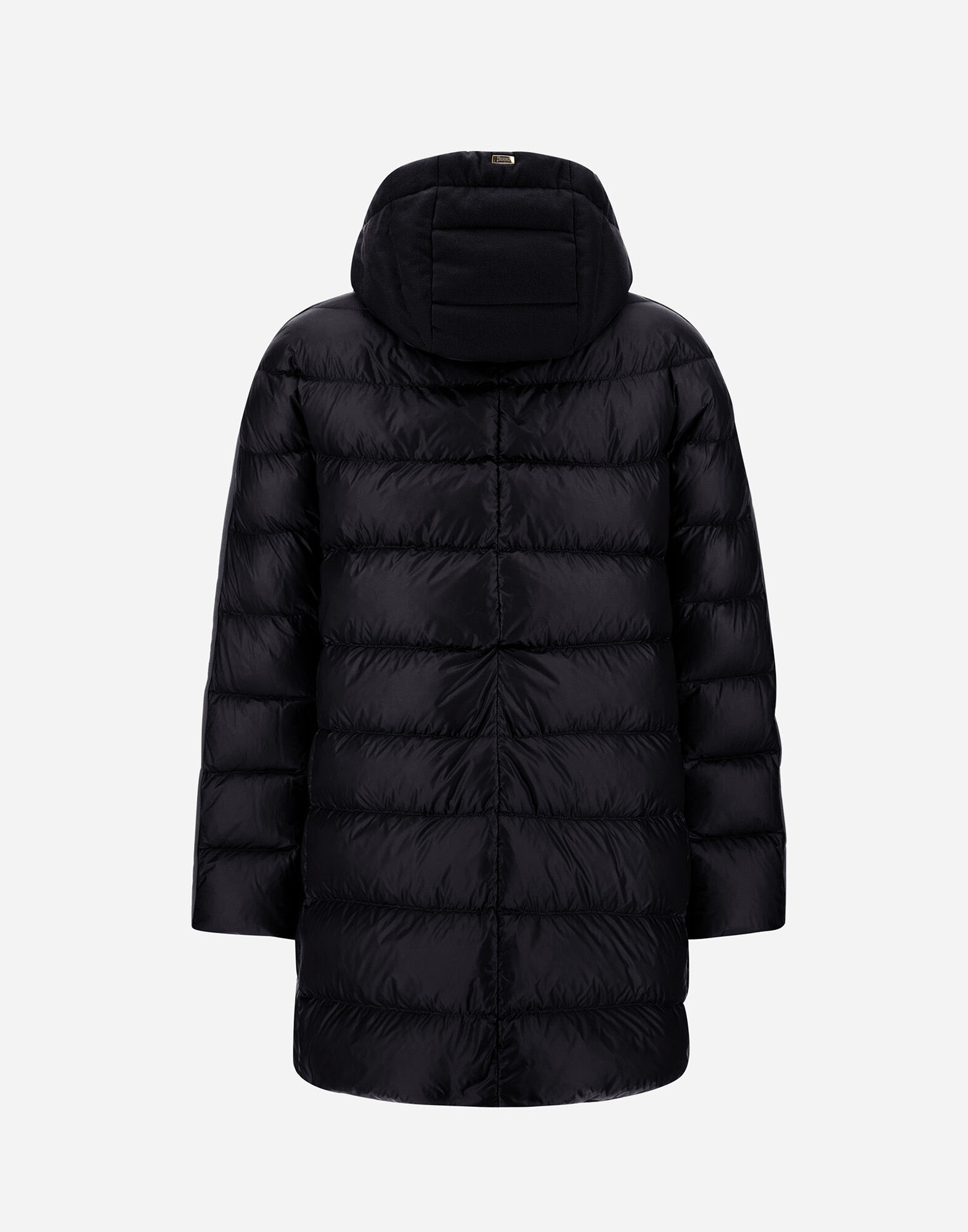 A-SHAPE JACKET IN NYLON ULTRALIGHT, CASHMERE AND SILK in Black for