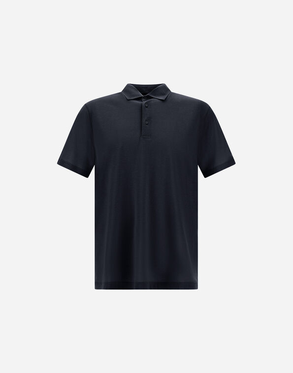 Herno JERSEY CREPE POLO SHIRT  JPL00115U520059200
