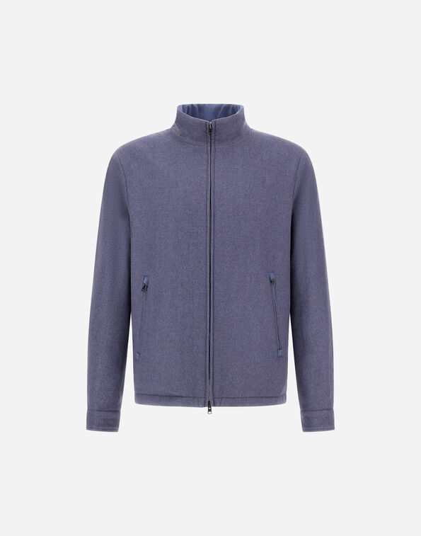 Herno RESORT BOMBER JACKET IN CASHMERE AND SILK  GI00102UR380879122